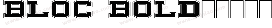 Bloc Bold字体转换